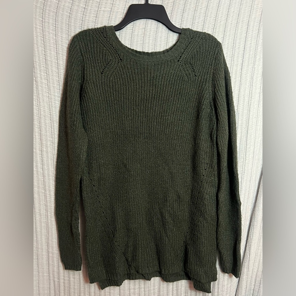 Merona Dark Green Women's Crew Neck Sweater